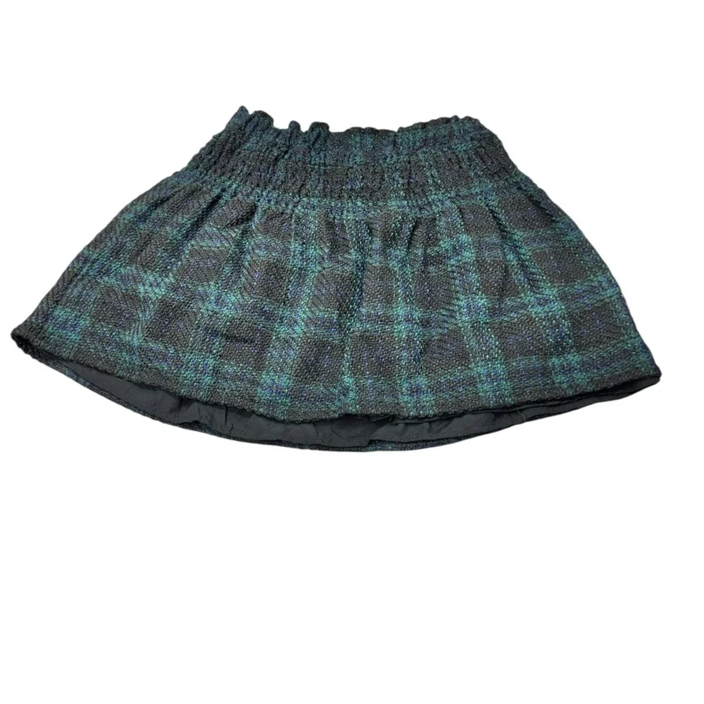 Plaid Blue Skirt